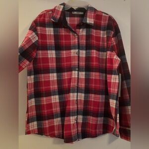 Light Red/Blue/ White long sleeve sweater